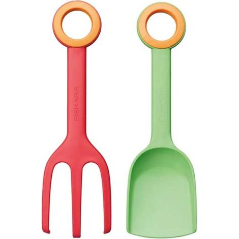 Herramienta de jardinería fiskars myfirst ligera antideslizante 2 piezas