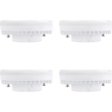 Ampoule GX53 LED 9W, Blanc Froid 6000K, 120°, Équivalent Lampe CFL GX53 15W-18W, 900LM, Non-dimmable, Spot LED Encastrable pour Meuble Cuisine/Plafond/Armoire, lot de 4 (1/5)