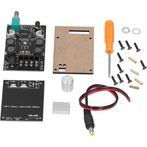 Carte amplificateur de puissance HIFI ZK 502C 50W, pratique à monter soi-même, filtre sonore clair, Inductance Audio TPA3116