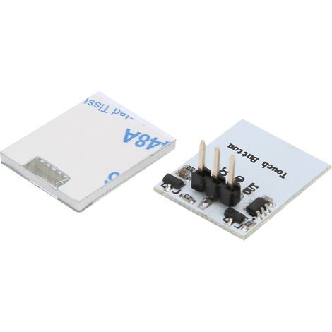 Bouton tactile capacitif, module de détection LED anti-interférences (2,7 V-6 V) (rouge) (1/5)
