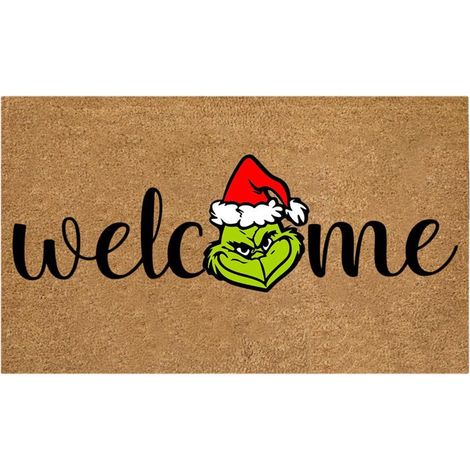 Tapis d'entrée Noël motifs cartoon antidérapant pour salon chambre (1/5)