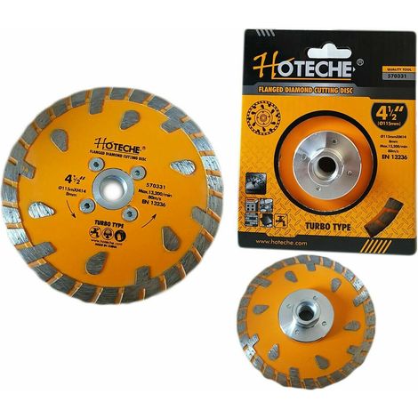 DISCO DIAMANTATO PIETRA SEGMENTATO CEMENTO Ø115mm 115xM14 8mm SMERIGLIATRICE 326h