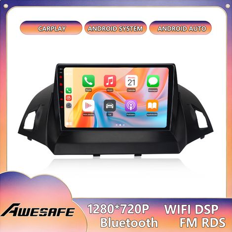 AWESAFE Radio de Coche 4G Android 13 6GB+128GB para Ford Escape Kuga 2 (2013-2016) Pantalla Táctil de 9'' con CarPlay GPS BT Android Auto (1/5)
