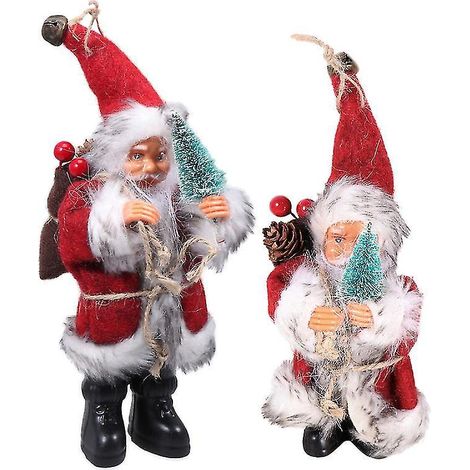 2 Pères Noël suspendus