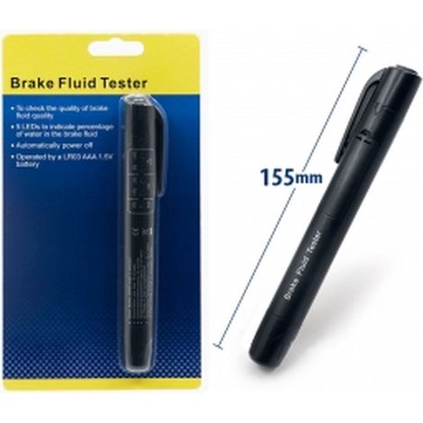 Comprobador liquido de frenos con 5 LED, valido para DOT3 DOT4 DOT5
