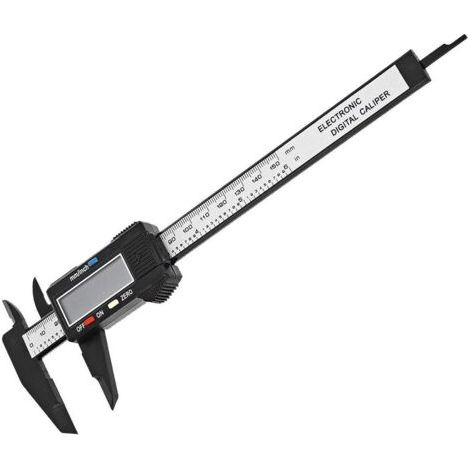 1 pc  Pied à coulisse électronique avec grand écran LCD, 150 mm, micromètre numérique avec conversion MM/pouce