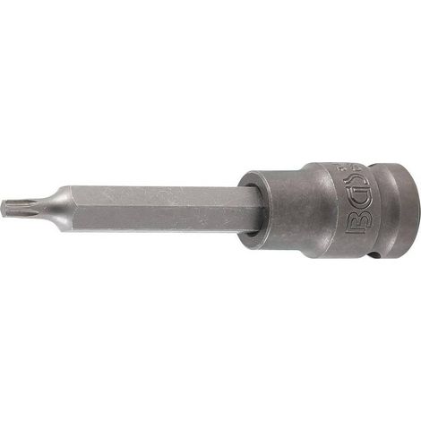 Douille à Embouts à Choc 100 mm - 12,5 mm (1/2), Profil Torx T25 - Résistante et Précise, Acier - D-Work (1/5)