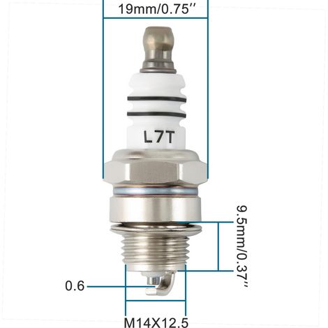 L7T spark plug replacement 2-stroke quadrilateral ultra-compact bicycle/motorcycle/scooter (1/4)
