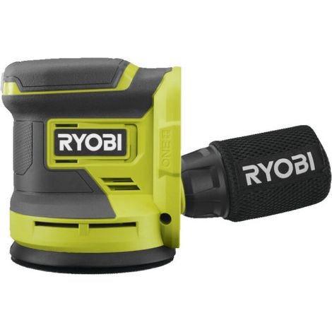 RYOBI - Levigatrice orbitale casuale ONE+™ da 125 mm da 18 Volt + 3 abrasivi (RROS18)