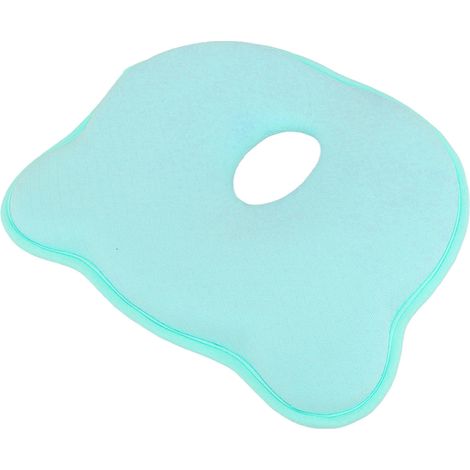 Baby-Kopfformungskissen mit viskoelastischem Baumwollkern, bequemes Kissen zur Korrektur eines flachen Hinterkopfes, Baby-Stillkissen, grün. (1/5)