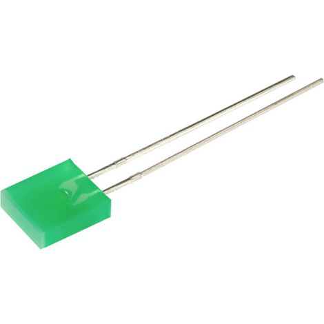 Kingbright  LED bedrahtet  Grün Rechteckig 7 x 2.5 mm 8 mcd 110 ° 25 mA 2.2 V