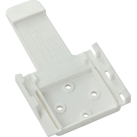 PVC-Halter für Unterlegkeil weiß Bremskeil Hemmschuh Radkeil Anhänger Keil