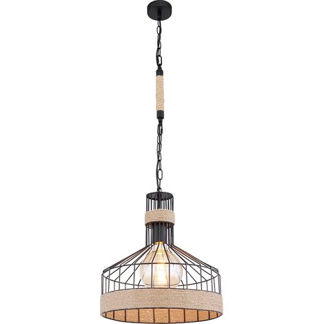 Globo - lámpara colgante - Halia - negro - metal - Ø 35cm - E27 - (1/4)