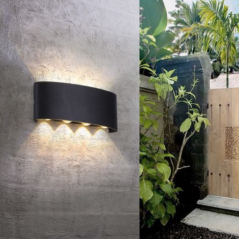 Applique Murale Moderne LED Lamp Murale Créative Éclairage Applique Murale Noir Décoration 8W Lumière Blanc Chaud - 1Pcs (1/5)