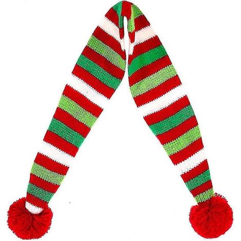 Écharpe de Noël pour chien - Écharpe Père Noël pour chien - Écharpe chaude à rayures pour animaux de compagnie - Cadeau idéal pour les fêtes de Noël en hiver (1/5)