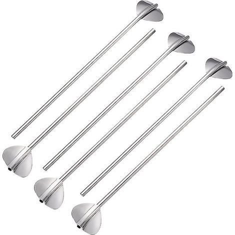 Lot de 6 cuillères à paille pour desserts, boutique et maison (1/3)