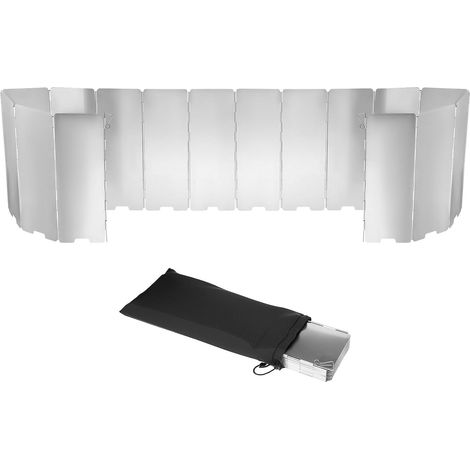 16 Plates Folding Aluminum Wind Shield for Camping Stove Gas Stove Outdoor Stove (1/5)