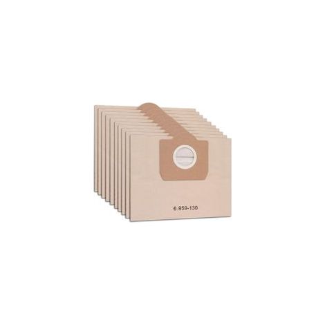 Lot de 10 Sacs Aspirateur pour Convient pour Karcher KARCHER WD3 MV3 accessoires d'aspirateur sac à poussière sac en papier sac filtrant (1/5)