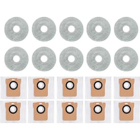 Accessoires et pièces de rechange pour Xiaomi Mijia M30S D103CN M40 X10+ X20+ X20 Plus X20 Max S20+ : chiffon de nettoyage et sac à poussière (1/5)