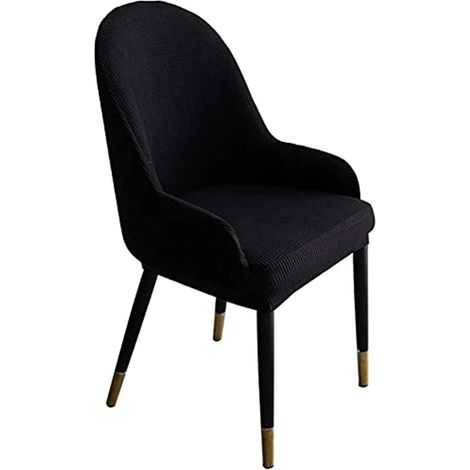 Coprisedia con schienale a alette elasticizzato, ideale per computer, caffetterie e studi, colore nero.