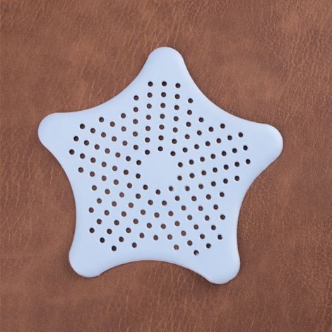 Universelles Silikon-Spülbeckensieb (2er-Pack) für Dusche, Badewanne und Küche (hellblau)