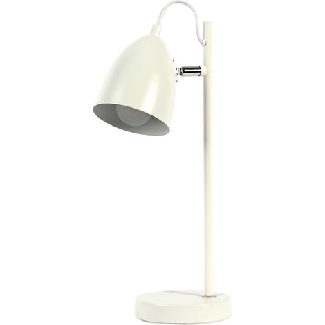 Platinet Schreibtischlampe Weiß 37 cm Vintage Skandinavisch (1/2)