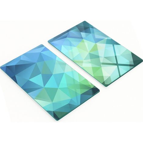 Dekorative Schneidebretter aus gehärtetem Glas, abstraktes Design, 2 x 30 x 52 cm (1/5)