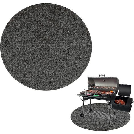Filiyano-Tapis rond pour foyer extérieur en bois, tapis anti-éclaboussures pour barbecue, tapis chauffant ignifugé (1/5)
