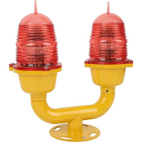 Doppelkopf-LED-Schiffssignalleuchte, 220V rotes Notblitzlicht, zwei abwechselnd blinkende Lichter, Boots-Sicherheitsboje. (1/5)
