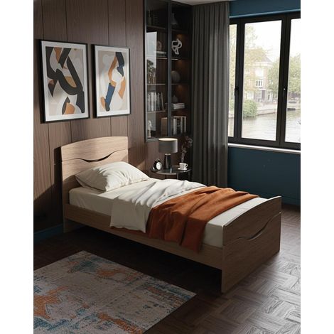 Letto Smile con fascioni e pediera - Letto singolo 87 x 197 - Struttura virginia - Rete e materasso esclusi (1/4)