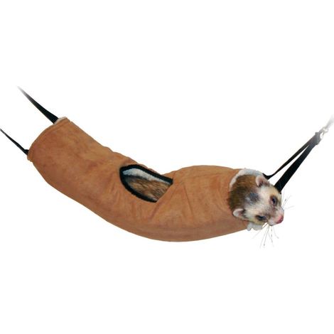 Tunnel pour furet, brun , ø16 cm x 35 cm . - animallparadise