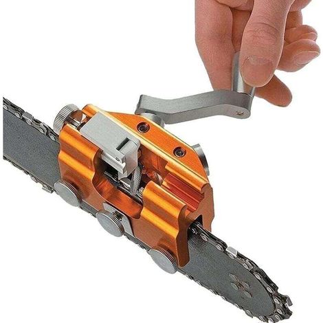 Gabarit d\'afftage de chane de trononneuse, affteur de dents Kit d\'afftage de trononneuse Ensemble d\'afftage pour trononneuse en alliage d\'aluminium (1/4)