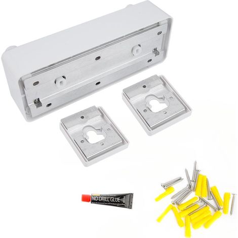 Corde à linge rétractable invisible Fil acier inoxydable gainé PVC Système télescopique sécurisé avec 2 crochets en U pour intérieur et extérieur résistant aux intempéries installation facile (1/5)