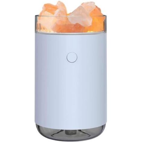 Humidificateur de pierre de sel de cristal lumière colorée 260 ml humidificateur de brume portable silencieux USB diffuseur d'huiles essentielles humidificateur d'air de brume fraîche pour bureau mais