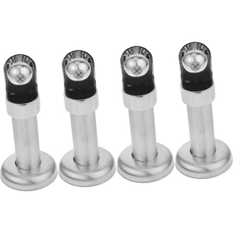 de support pour cabine de toilette lot de 4 en acier