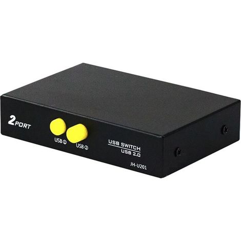 Switch di condivisione USB 2.0, 2 ingressi e 1 uscita, per stampante, scanner, laptop, computer desktop (1/2)