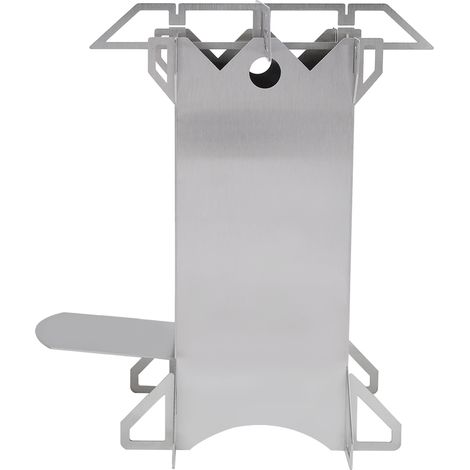 Poêle à bois pliable portable en acier inoxydable pour le camping, la randonnée, les pique-niques et les barbecues. (1/5)
