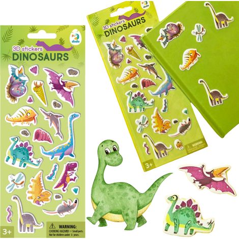 Adesivi 3D "dinosauri" PER i più piccoli, un set di adesivi assortiti (1/4)
