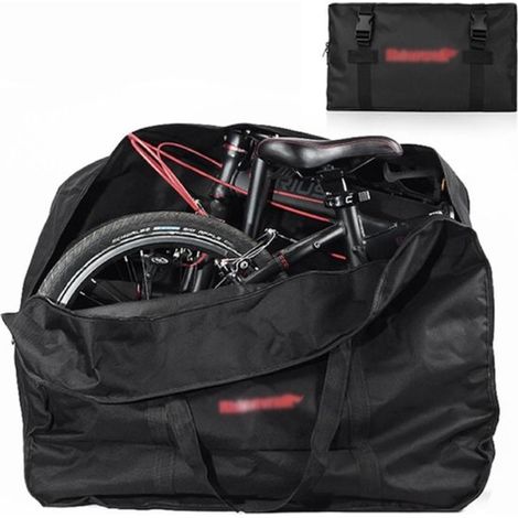 Bolsa de transporte para bicicleta plegable de 20 pulgadas, impermeable y reforzada, funda protectora para bicicletas de montaña y de viaje. (1/5)