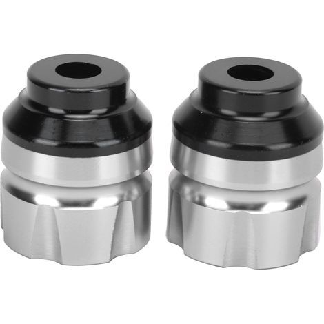 2 Pièces Réservoir Liquide de Frein Moto Coupe Embrayage Aluminium Alliage Universel pour Moto Argent (1/5)