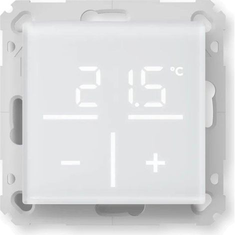 Homematic-ip 161458A0 termostato da parete in vetro bianco