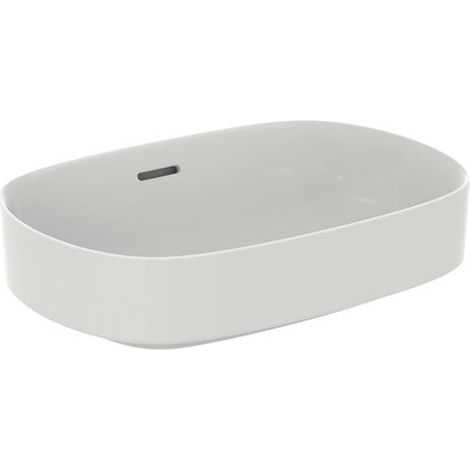 Lave-mains à poser IS Linda-X sans trou, avec rebord, 550x380x130mm, blanc soie