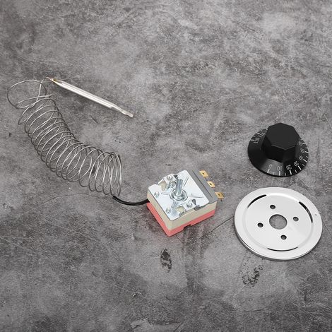 Thermostat de contrôle de température 0-120°C, interrupteur de ventilateur de radiateur, pièces automobiles universelles (1/5)