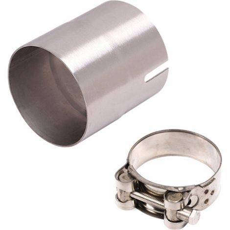 Raccord réducteur en acier inoxydable pour convertisseur de diamètre de tuyau d'échappement de moto de 51 mm à 54 mm (1/5)
