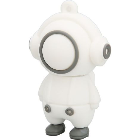 Clé USB multifonction 128 Go, blanche, motif dessin animé, haute vitesse, portable, pour le stockage et le partage de fichiers et de données. (1/5)