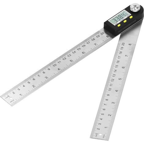 Digitaler Winkelmesser 200–500 mm, 2-in-1-Winkelmesser und Goniometer, digitales Winkelmessgerät mit Display für Kraftfahrzeuge (200 mm), Winkelmesser (1/5)