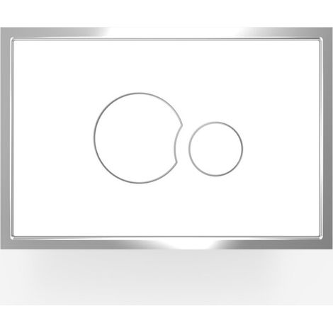 Plaque d'actionnement SANIT 16.720.C9..0000 SG706 Verre/Verre (1/2)