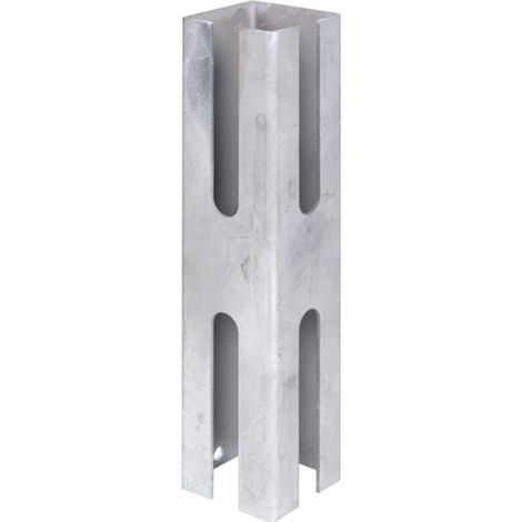 ALBERTS Zaunpfosten-Adapter, feuerverzinkt passiviert, für Pfosten 60 x 60 mm