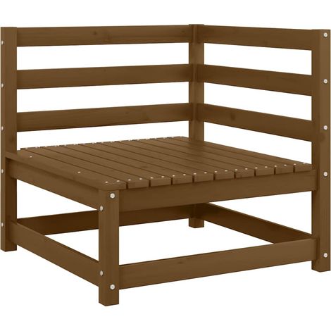 Maison Exclusive - 2-tlg. Garten-Lounge-Set Kissen Honigbraun Mas