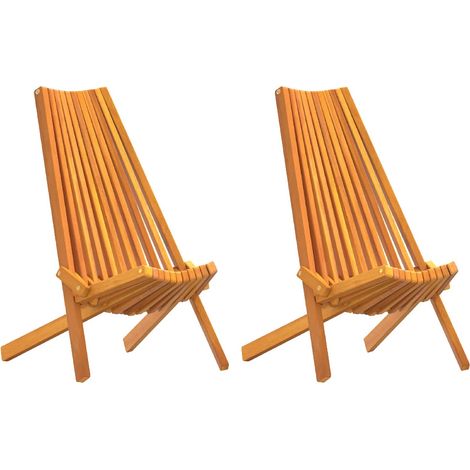 Stuhl 2 pcs Braun 69 x 56 x 84 cm Massivholz Akazie